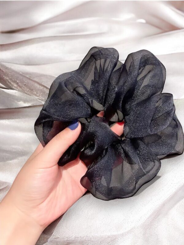 Big Handmade Satin Scrunchie (1 piece) - Image 2